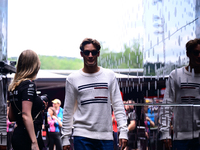 George Russell of Mercedes-AMG Petronas is arriving in the paddock after the race of the Belgian GP, the 14th race of the Formula 1 World Ch...