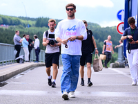 Pierre Gasly of Alpine F1 Team is arriving in the paddock after the race of the Belgian GP, the 14th race of the Formula 1 World Championshi...