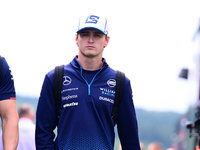 Logan Sergeant of Williams Racing is arriving into the paddock after the race of the Belgian GP, the 14th race of the Formula 1 World Champi...