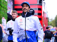 Daniel Ricciardo of Visa Cash-Up Racing Bulls is arriving in the paddock after the race of the Belgian GP, the 14th race of the Formula 1 Wo...