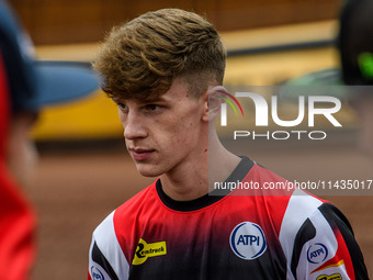 Belle Vue Aces' Jake Mulford is participating in the Rowe Motor Oil Premiership match between Leicester Lions and Belle Vue Aces at the Pidc...