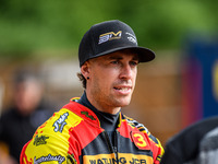 Leicester Lions' Sam Masters is participating in the Rowe Motor Oil Premiership match between Leicester Lions and Belle Vue Aces at the Pidc...