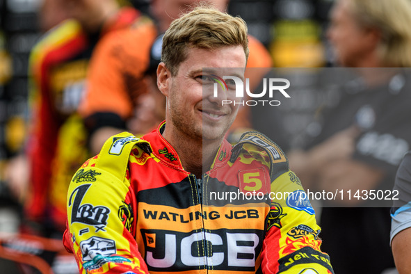 Leicester Lions' Ryan Douglas is participating in the Rowe Motor Oil Premiership match between Leicester Lions and Belle Vue Aces at the Pid...