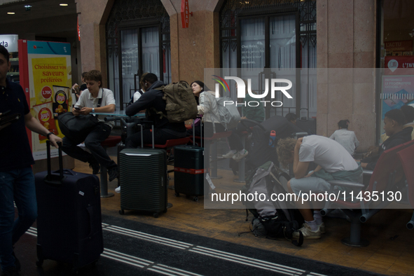 High-speed trains around France are suffering sabotage that is heavily disrupting traffic during the day of the Olympic Games opening ceremo...