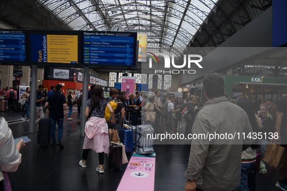 High-speed trains around France are suffering sabotage that is heavily disrupting traffic during the day of the Olympic Games opening ceremo...