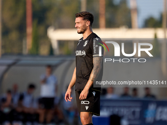 Nuno Santos of Vitoria SC is playing during the UEFA Europa Conference League, Second Qualifying Round, 1st Leg soccer match between Florian...