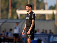 Nuno Santos of Vitoria SC is playing during the UEFA Europa Conference League, Second Qualifying Round, 1st Leg soccer match between Florian...