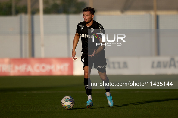 Nuno Santos of Vitoria SC is playing during the UEFA Europa Conference League, Second Qualifying Round, 1st Leg soccer match between Florian...