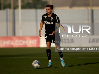 Nuno Santos of Vitoria SC is playing during the UEFA Europa Conference League, Second Qualifying Round, 1st Leg soccer match between Florian...