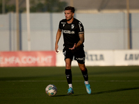 Nuno Santos of Vitoria SC is playing during the UEFA Europa Conference League, Second Qualifying Round, 1st Leg soccer match between Florian...