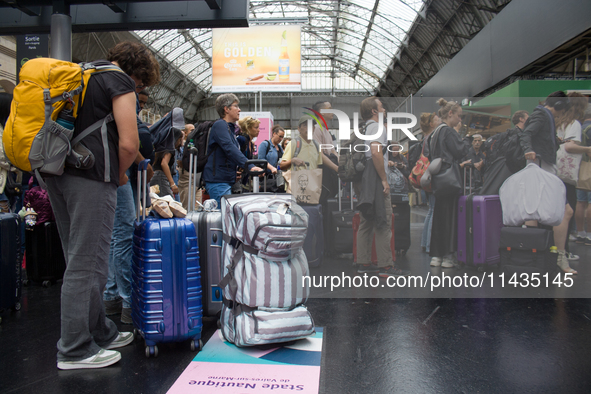 High-speed trains around France are suffering sabotage that is heavily disrupting traffic during the day of the Olympic Games opening ceremo...