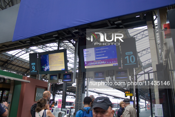 High-speed trains around France are suffering sabotage that is heavily disrupting traffic during the day of the Olympic Games opening ceremo...