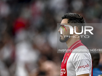 Ajax player Josip Sutalo is playing during the match Ajax vs. Vojvodina at the Johan Cruijff ArenA for the UEFA Europa League Second qualify...