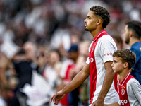 Ajax player Devyne Rensch is playing during the match Ajax vs. Vojvodina at the Johan Cruijff ArenA for the UEFA Europa League Second qualif...