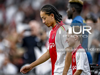 Ajax player Kian Fitz-Jim is playing during the match Ajax vs. Vojvodina at the Johan Cruijff ArenA for the UEFA Europa League Second qualif...