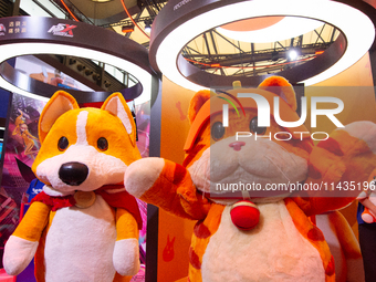 A general view is showing the Personal 5 Games booth during the Chinajoy Games Fair in Shanghai, China, on July 26, 2024. (