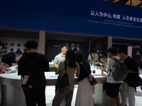 A general view of the Xiaomi booth is being shown during the Chinajoy games fair in Shanghai, China, on July 26, 2024. (