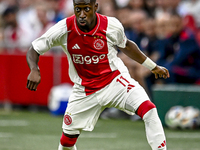 Ajax player Carlos Forbs is playing during the match Ajax vs. Vojvodina at the Johan Cruijff ArenA for the UEFA Europa League Second qualify...