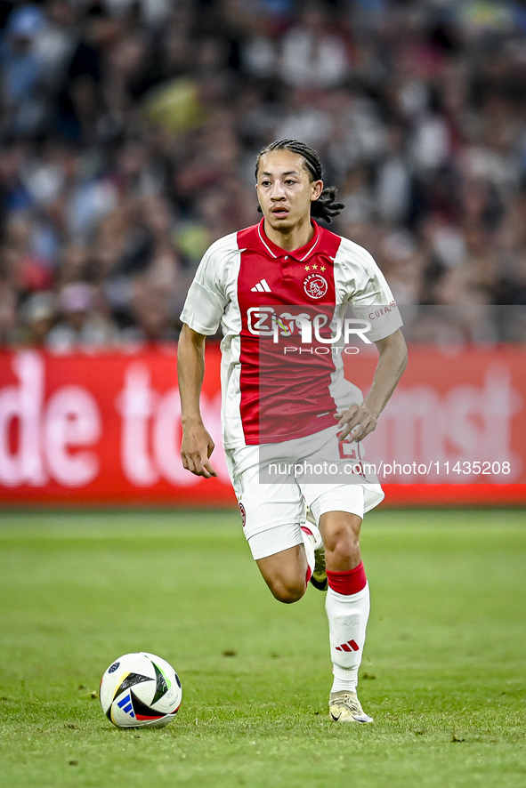 Ajax player Kian Fitz-Jim is playing during the match Ajax vs. Vojvodina at the Johan Cruijff ArenA for the UEFA Europa League Second qualif...