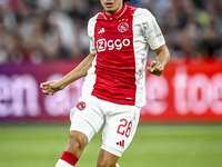 Ajax player Kian Fitz-Jim is playing during the match Ajax vs. Vojvodina at the Johan Cruijff ArenA for the UEFA Europa League Second qualif...