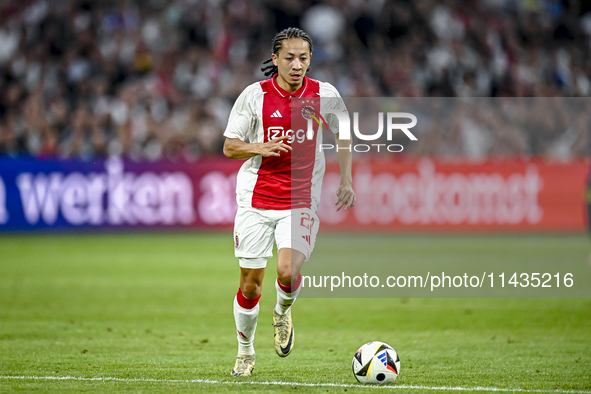 Ajax player Kian Fitz-Jim is playing during the match Ajax vs. Vojvodina at the Johan Cruijff ArenA for the UEFA Europa League Second qualif...