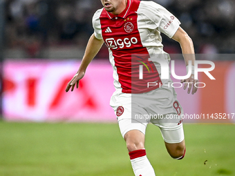 Ajax player Kenneth Taylor is playing during the match Ajax vs. Vojvodina at the Johan Cruijff ArenA for the UEFA Europa League Second quali...