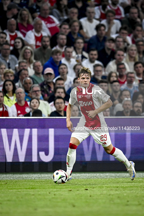 Ajax player Christian Rasmussen is playing during the match Ajax vs. Vojvodina at the Johan Cruijff ArenA for the UEFA Europa League Second...