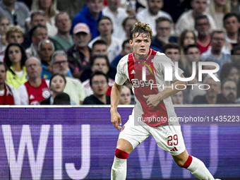 Ajax player Christian Rasmussen is playing during the match Ajax vs. Vojvodina at the Johan Cruijff ArenA for the UEFA Europa League Second...