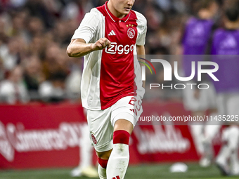 Ajax player Christian Rasmussen is playing during the match Ajax vs. Vojvodina at the Johan Cruijff ArenA for the UEFA Europa League Second...