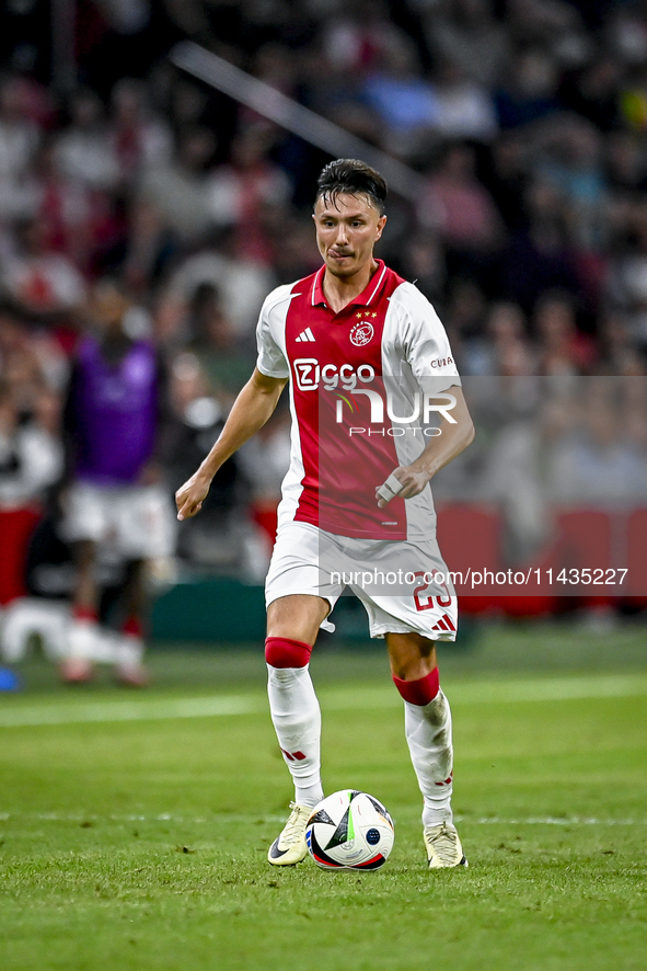 Ajax player Steven Berghuis is playing during the match Ajax vs. Vojvodina at the Johan Cruijff ArenA for the UEFA Europa League Second qual...