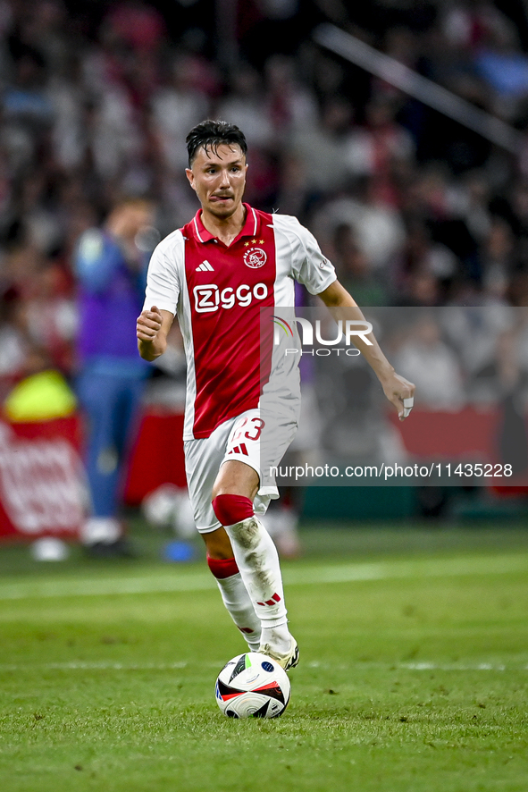 Ajax player Steven Berghuis is playing during the match Ajax vs. Vojvodina at the Johan Cruijff ArenA for the UEFA Europa League Second qual...