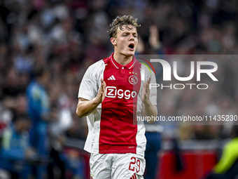 Ajax player Christian Rasmussen is playing during the match Ajax vs. Vojvodina at the Johan Cruijff ArenA for the UEFA Europa League Second...