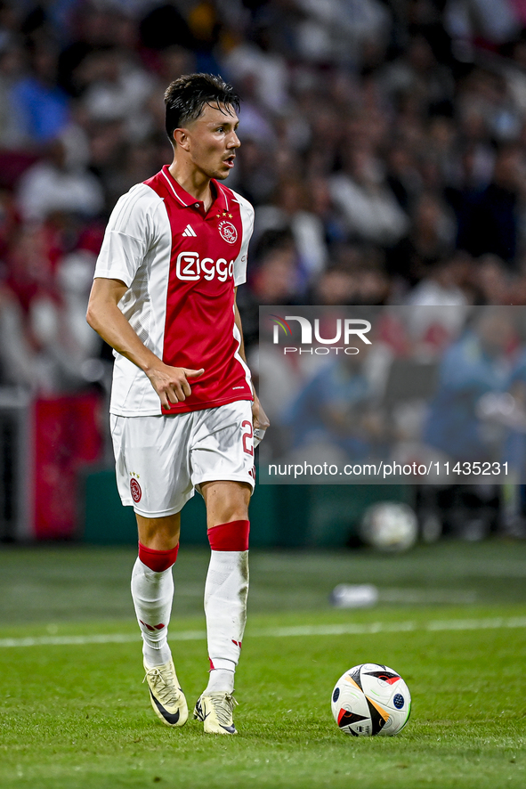 Ajax player Steven Berghuis is playing during the match Ajax vs. Vojvodina at the Johan Cruijff ArenA for the UEFA Europa League Second qual...