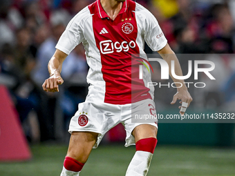 Ajax player Steven Berghuis is playing during the match Ajax vs. Vojvodina at the Johan Cruijff ArenA for the UEFA Europa League Second qual...