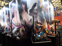 A general view of figures is being displayed at the Light Year Studio booth during the Chinajoy games fair in Shanghai, China, on July 26, 2...