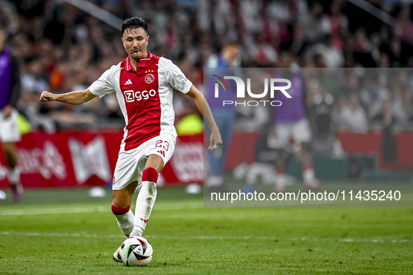 Ajax player Steven Berghuis is playing during the match Ajax vs. Vojvodina at the Johan Cruijff ArenA for the UEFA Europa League Second qual...