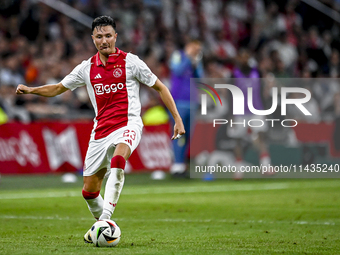 Ajax player Steven Berghuis is playing during the match Ajax vs. Vojvodina at the Johan Cruijff ArenA for the UEFA Europa League Second qual...