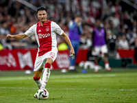 Ajax player Steven Berghuis is playing during the match Ajax vs. Vojvodina at the Johan Cruijff ArenA for the UEFA Europa League Second qual...