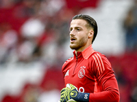 Ajax goalkeeper Diant Ramaj is playing during the match Ajax vs. Vojvodina at the Johan Cruijff ArenA for the UEFA Europa League Second qual...