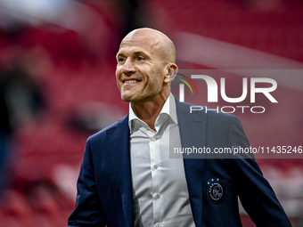 Ajax technical director Alex Kroes is attending the match between Ajax and Vojvodina at the Johan Cruijff ArenA for the UEFA Europa League S...