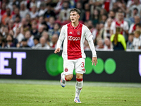 Ajax player Mika Godts is playing during the match Ajax vs. Vojvodina at the Johan Cruijff ArenA for the UEFA Europa League Second qualifyin...