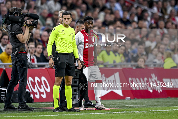 Ajax player Jaydon Banel is playing during the match Ajax vs. Vojvodina at the Johan Cruijff ArenA for the UEFA Europa League Second qualify...