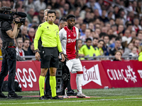 Ajax player Jaydon Banel is playing during the match Ajax vs. Vojvodina at the Johan Cruijff ArenA for the UEFA Europa League Second qualify...