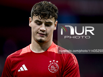 Ajax goalkeeper Charlie Setford is playing during the match Ajax vs. Vojvodina at the Johan Cruijff ArenA for the UEFA Europa League Second...