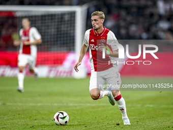 Ajax player Kenneth Taylor is playing during the match Ajax vs. Vojvodina at the Johan Cruijff ArenA for the UEFA Europa League Second quali...