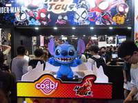 A general view of the Hot Toys booth is being seen during the Chinajoy games fair in Shanghai, China, on July 26, 2024. (