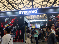 A general view is showing the Threezeron Collective booth during the Chinajoy games fair in Shanghai, China, on July 26, 2024. (