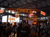 A general view of the Dareu gaming booth is being shown during the Chinajoy games fair in Shanghai, China, on July 26, 2024. (