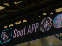 A general view of the Soul APP booth is being seen during the Chinajoy games fair in Shanghai, China, on July 26, 2024. (