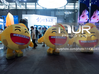 A general view is showing Passion at the Geekz Games booth at the Chinajoy Games Fair in Shanghai, China, on July 26, 2024. (